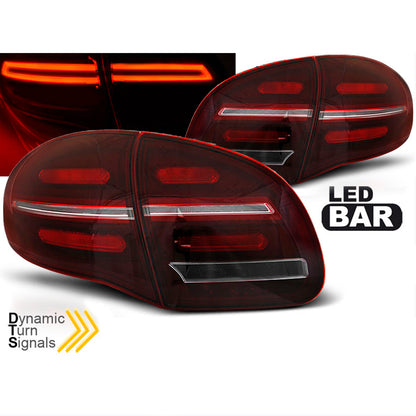 LED Bar Rücklichter Rot Weiß SEQ passend für Porsche Cayenne 10-15