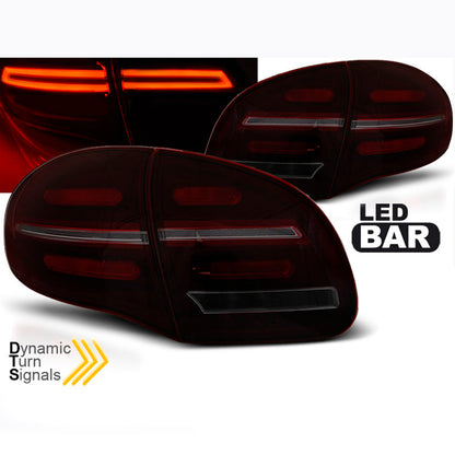 LED Bar Rücklichter Rot Rauch SEQ passend für Porsche Cayenne 10-15