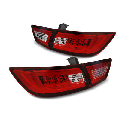 Rücklichter passend für Renault Clio IV 13-16 Hatchback LED Leiste Rot Weiß