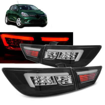 Rücklichter passend für Renault Clio IV 13-16 HB LED Leiste Schwarz