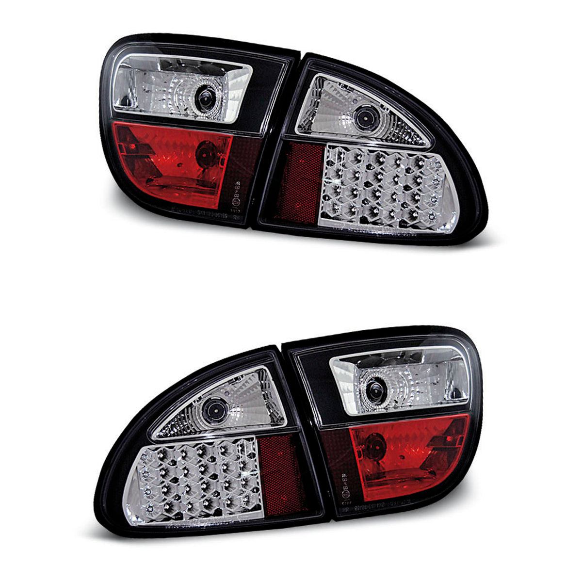 LED Rücklichter Schwarz passend für Seat Leon 04.99-08.04