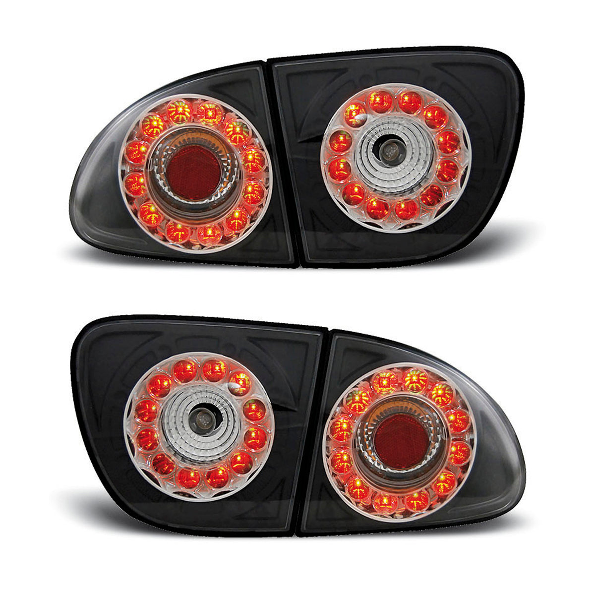 LED Rücklichter Schwarz passend für Seat Leon 04.99-08.04
