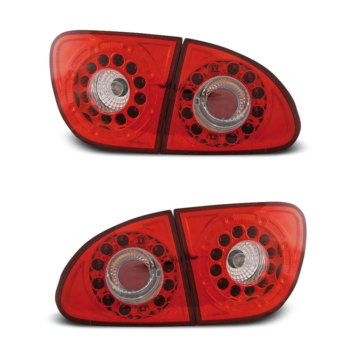 LED Rücklichter Rot Weiß passend für Seat Leon 04.99-08.04