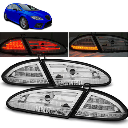 LED Rücklichter Chrom passend für Seat Leon 06.05-09