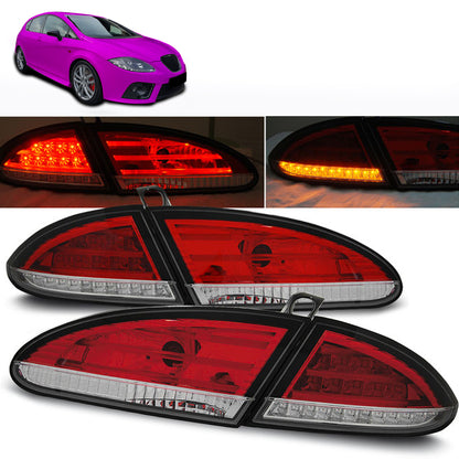 LED Rücklichter Rot Weiß passend für Seat Leon 06.05-09
