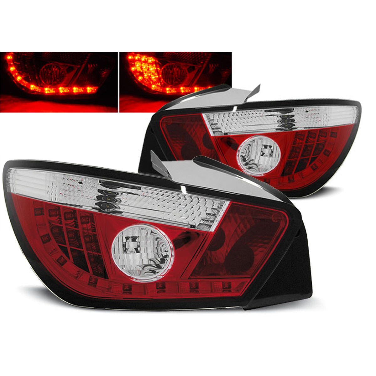 LED Rücklichter Rot Weiß passend für Seat Ibiza 6J 3D 06.08-