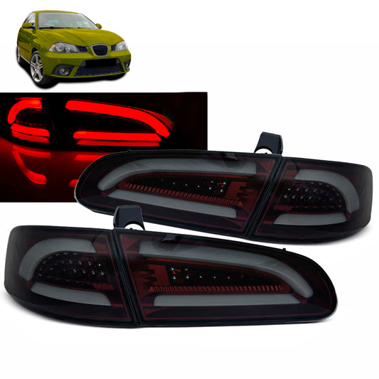 LED Leisten Rücklichter Rot Rauch passend für Seat Ibiza 04.02 -08
