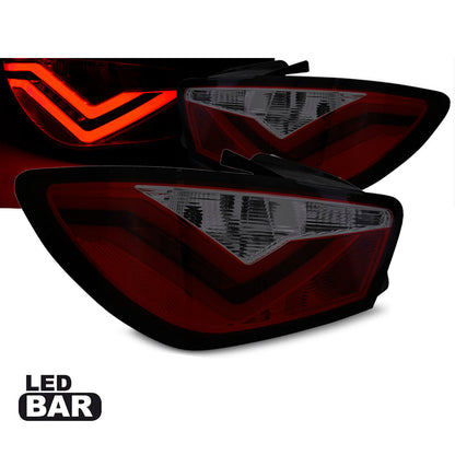 LED Leisten Rücklichter Rot Rauch passend für Seat Ibiza 6J 3D 06.08-12
