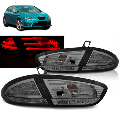 LED Rücklichter Rauch passend für Seat Leon 03.09-12