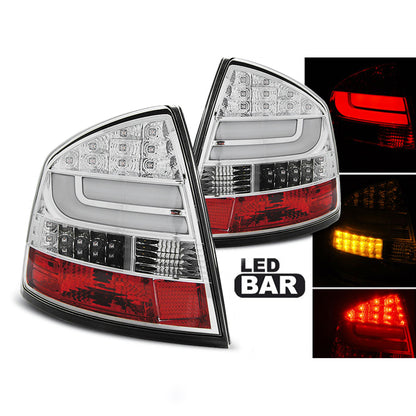 LED BAR Rücklichter Chrom passend für Skoda Octavia II Limousine 04-12