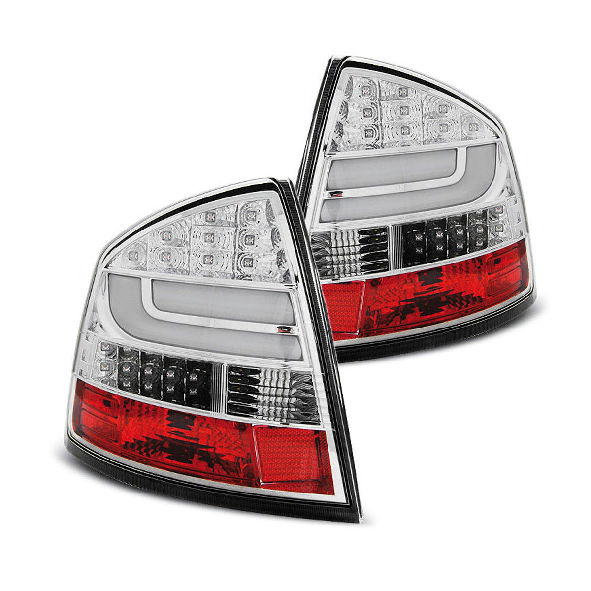 LED BAR Rücklichter Chrom passend für Skoda Octavia II Limousine 04-12