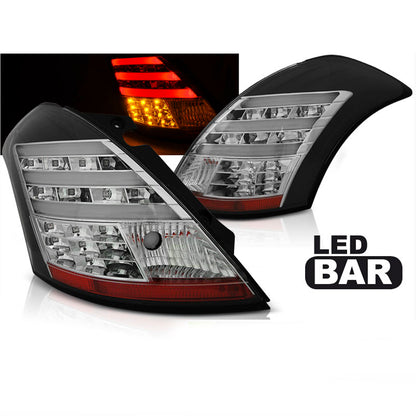 Rücklichter Suzuki Swift V 10- Schwarz LED Leiste