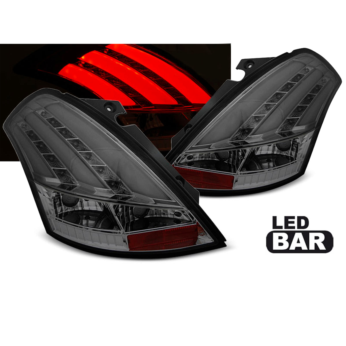 Rücklichter Suzuki Swift V 10-17 Rauch LED Leiste
