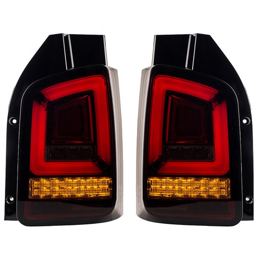 Dynamische LED Rücklichter Rot Rauch passend für VW Transporter T5 2003-2010