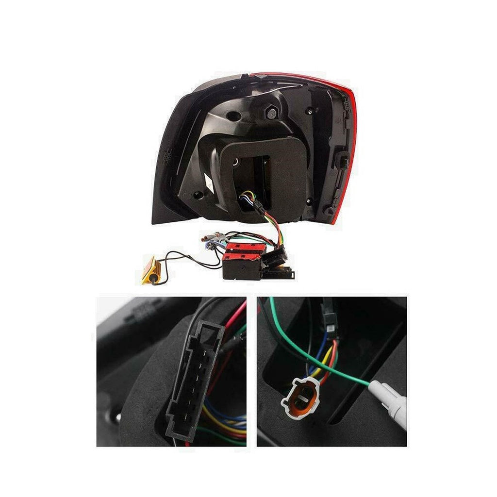 Heckleuchten Full LED Dynamisch Rot Klar passend für VW POLO 6R Vor-Facelift 2009-2014