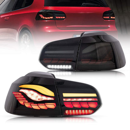 Heckleuchten Dynamisch LED Smoke passend für VW Golf 6 2008-2012