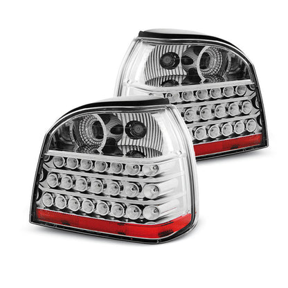 LED Rücklichter Chrom passend für VW Golf 3 09.91-08.97
