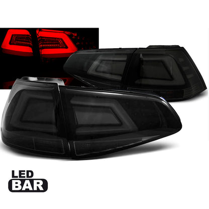 LED BAR Rücklichter Rauch Schwarz passend für VW Golf 7 13-17