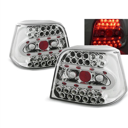 LED Rücklichter Chrom passend für VW Golf 4 09.97-09.03