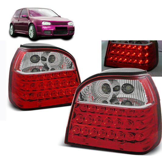 LED Rücklichter Rot Weiß passend für VW Golf 3 09.91-08.97