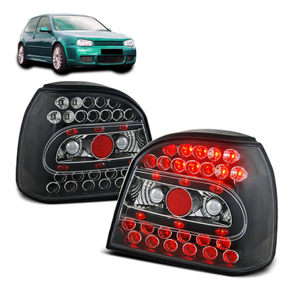 LED Rücklichter Schwarz passend für VW Golf 3 09.91-08.97