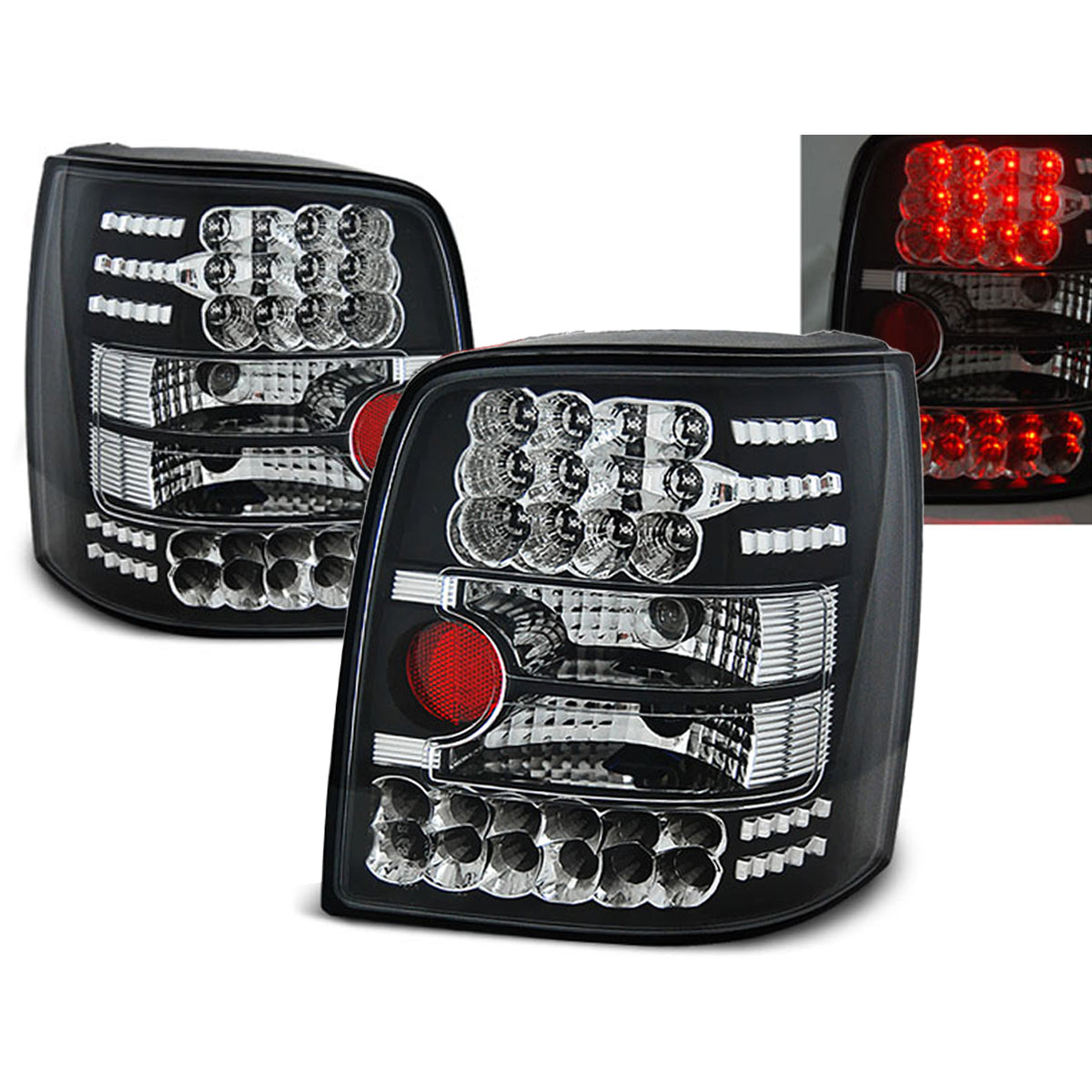 LED Rücklichter Schwarz passend für VW Passat B5 11.96-08.00 Variant
