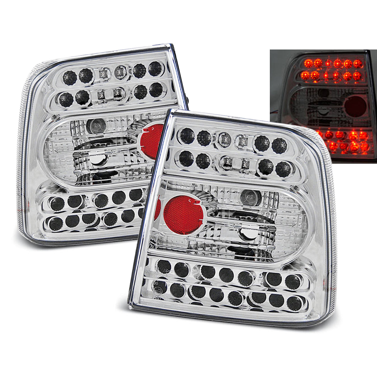 LED Rücklichter Chrom passend für VW Passat B5 11.96-08.00 Limousine
