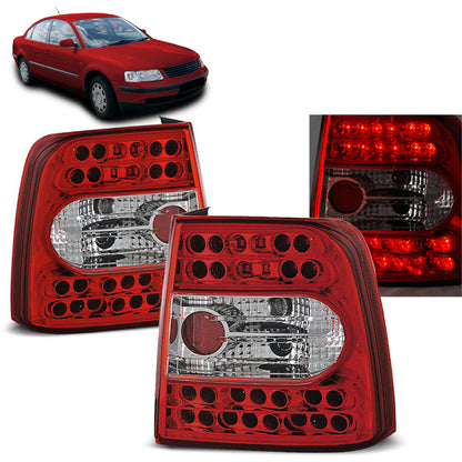 LED Rücklichter Rot Weiß passend für VW Passat B5 11.96-08.00 Limousine