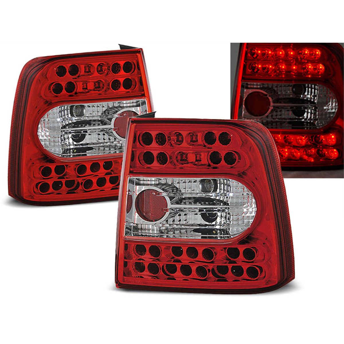 LED Rücklichter Rot Weiß passend für VW Passat B5 11.96-08.00 Limousine