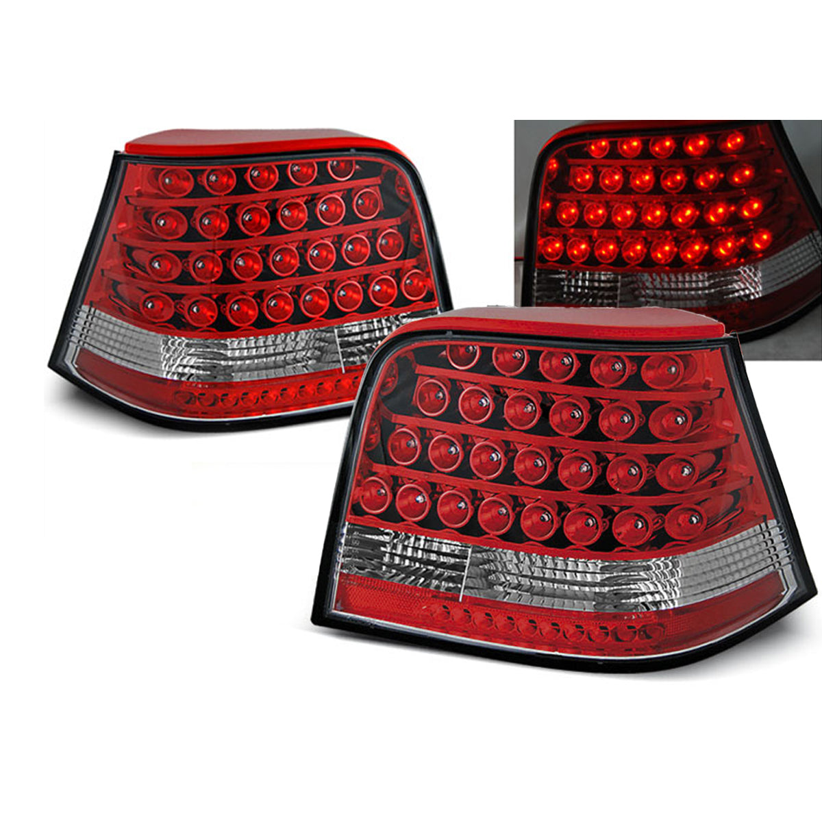 LED Rücklichter Rot Weiß passend für VW Golf 4 09.97-09.03