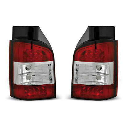 LED Rücklichter Rot Weiß passend für VW T5 04.03-09