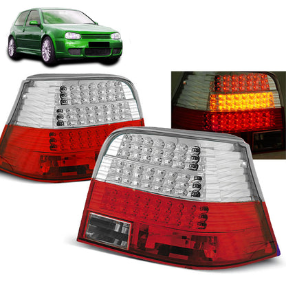 LED Rücklichter Rot Weiß passend für VW Golf 4 09.97-09.03