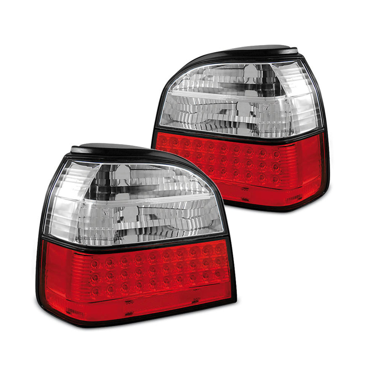 LED Rücklichter Rot Weiß passend für VW Golf 3 09.91-08.97