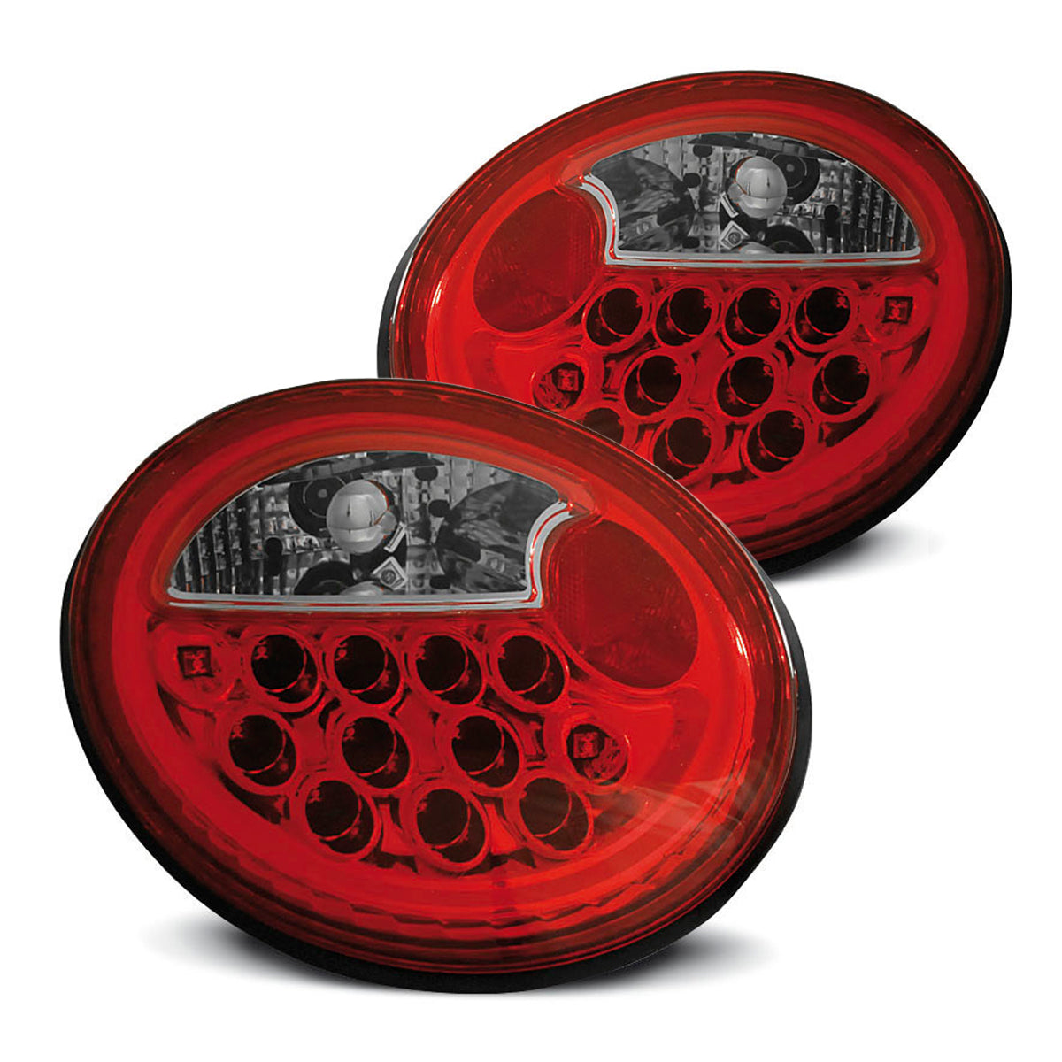 LED Rücklichter Rot Weiß passend für VW New Beetle 10.98-05.05