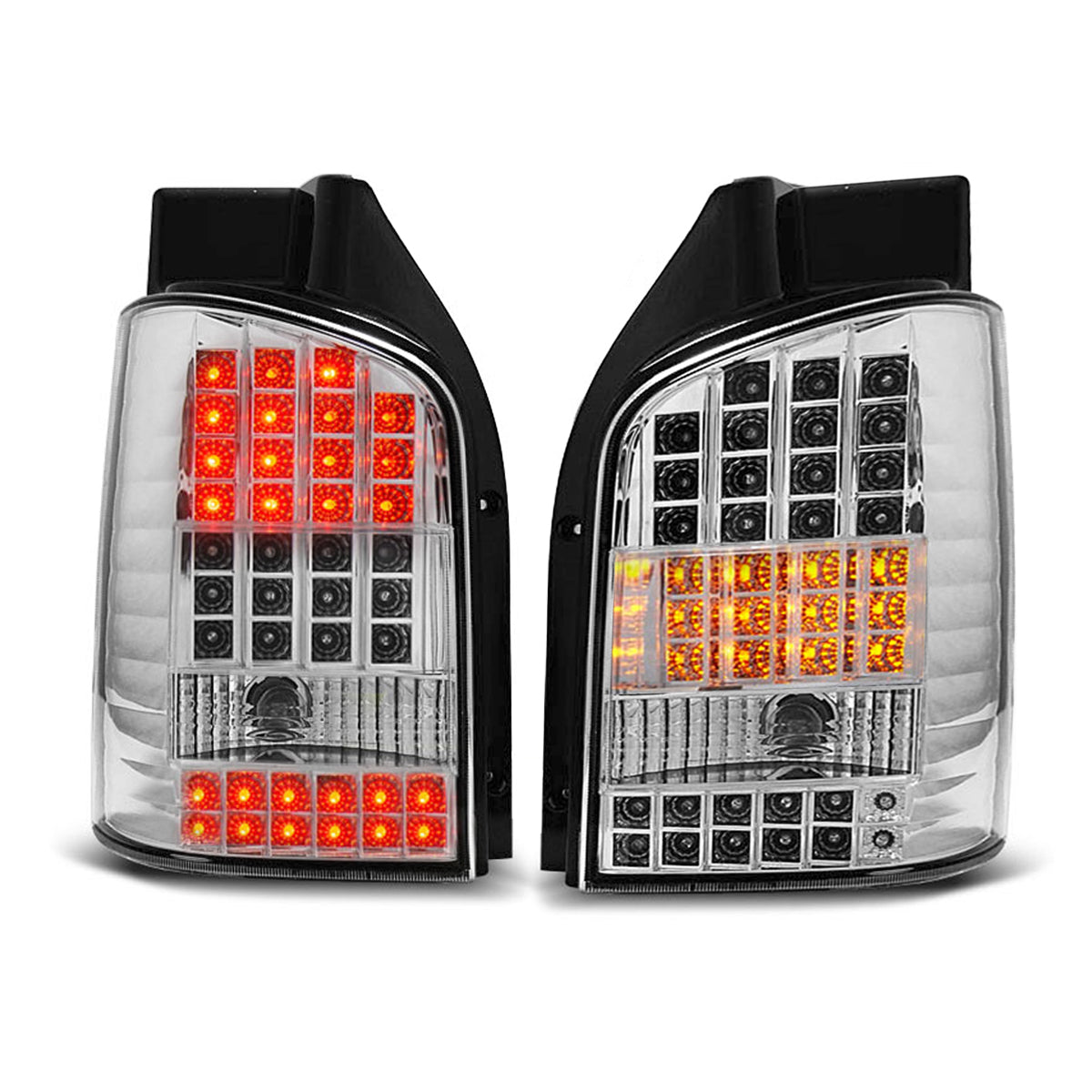 LED Rücklichter Chrom passend für VW T5 04.03-09