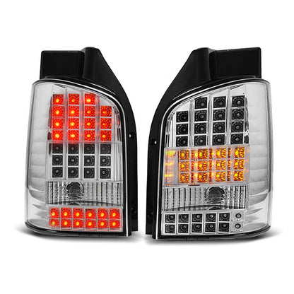 LED Rücklichter Chrom passend für VW T5 04.03-09
