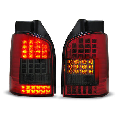 LED Rücklichter Rot Rauch passend für VW T5 04.03-09