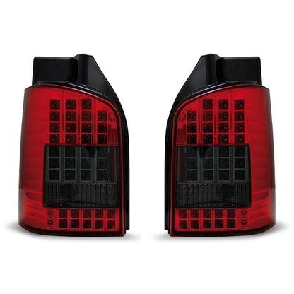 LED Rücklichter Rot Rauch passend für VW T5 04.03-09