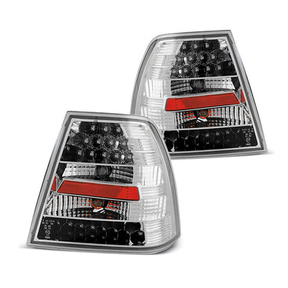 LED Rücklichter Chrom passend für VW BORA 09.98-07.05