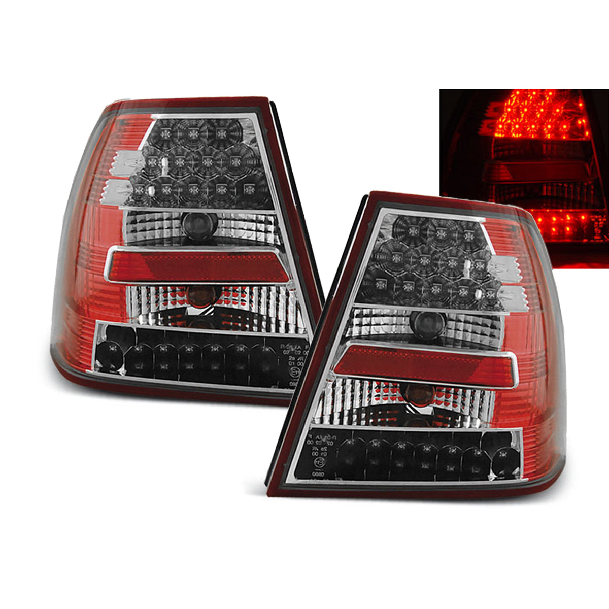 LED Rücklichter Rot Weiß passend für VW BORA 09.98-07.05