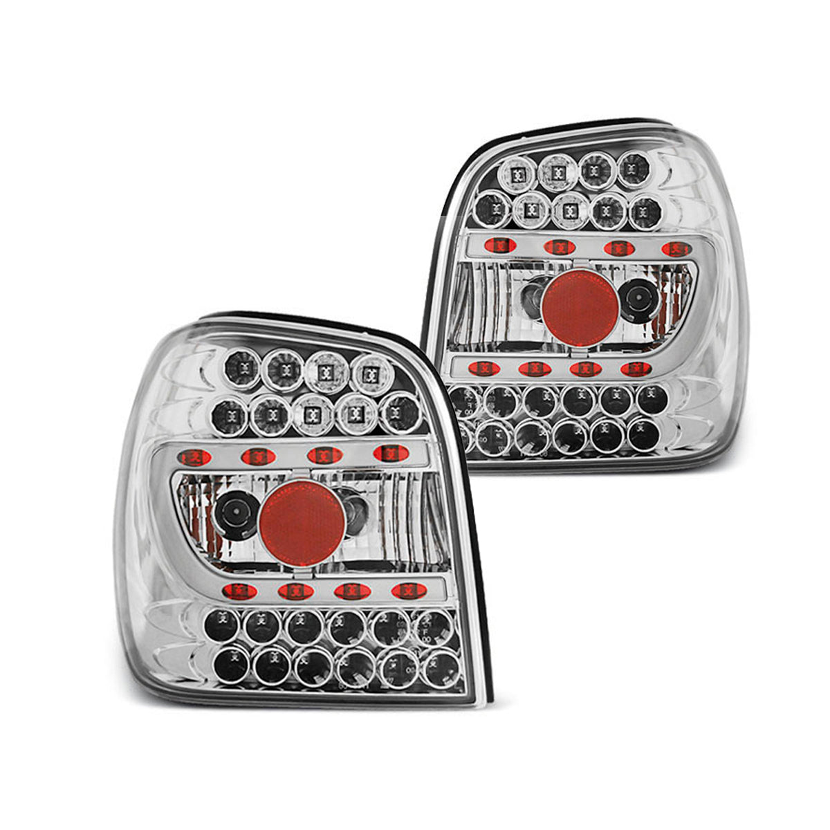 LED Rücklichter Chrom passend für VW POLO 6N 10.94-09.99
