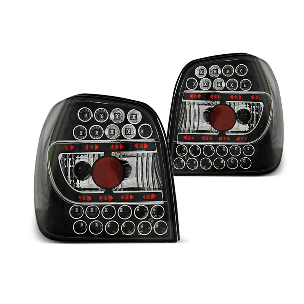 LED Rücklichter Schwarz passend für VW POLO 6N 10.94-09.99