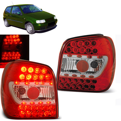LED Rücklichter Rot Weiß passend für VW POLO 6N 10.94-09.99