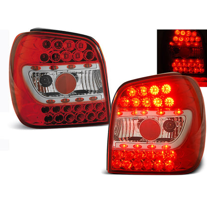 LED Rücklichter Rot Weiß passend für VW POLO 6N 10.94-09.99