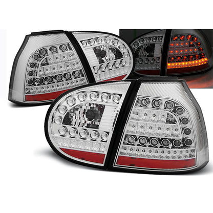 LED Rücklichter Chrom passend für VW GOLF 5 10.03-09