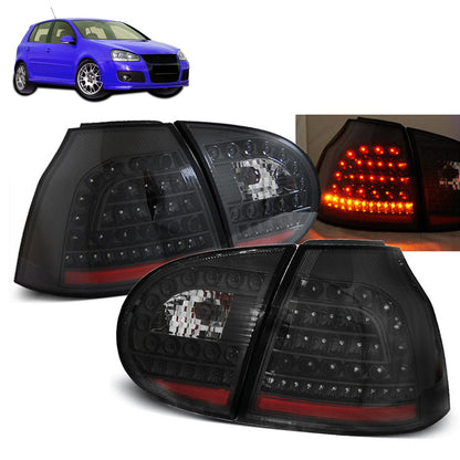 LED Rücklichter Schwarz passend für VW GOLF 5 10.03-09