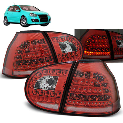 LED Rücklichter Rot Weiß passend für VW GOLF 5 10.03-09
