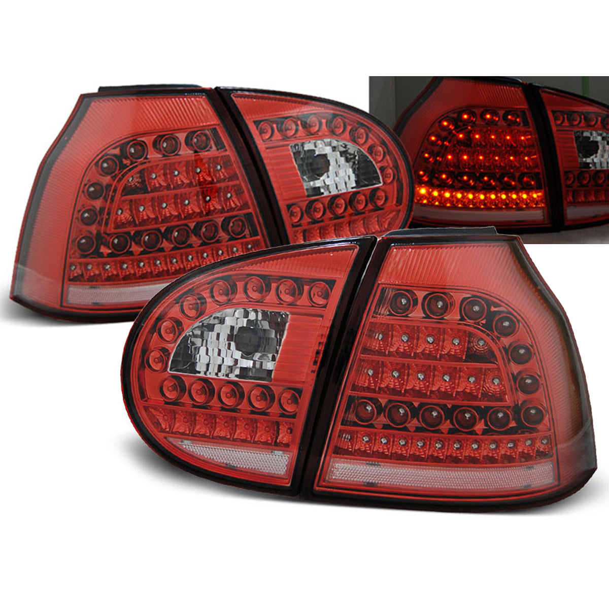 LED Rücklichter Rot Weiß passend für VW GOLF 5 10.03-09