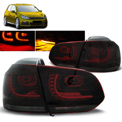 LED Rücklichter Rot Rauch passend für VW GOLF 6 10.08-12