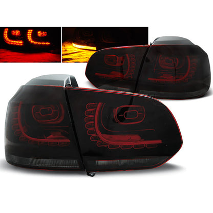 LED Rücklichter Rot Rauch passend für VW GOLF 6 10.08-12